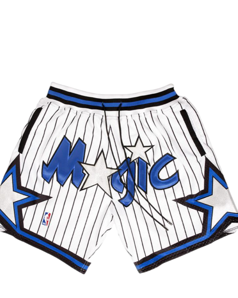 Orlando White Graphic Shorts