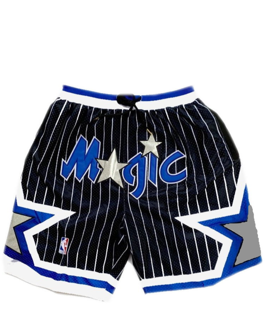 Orlando Black Graphic Shorts