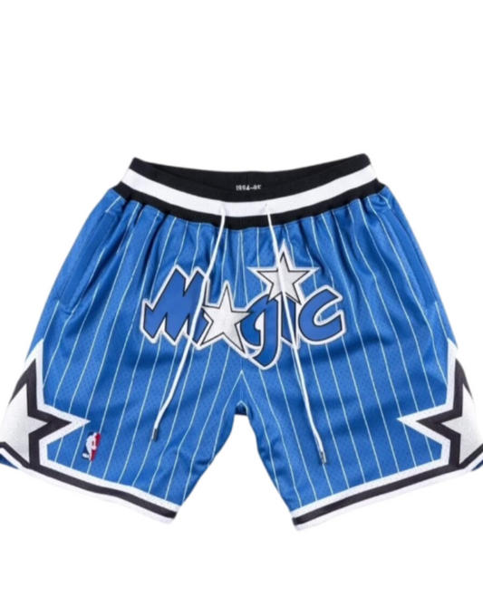 Orlando Blue Graphic Shorts