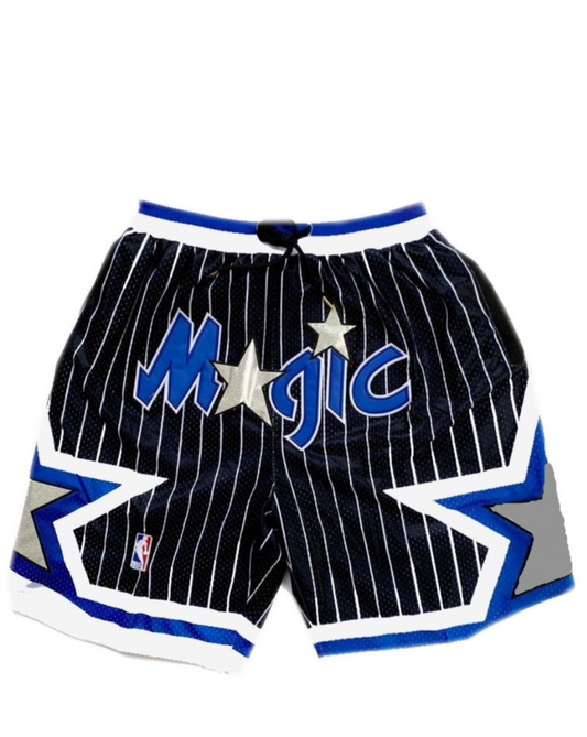 Orlando Black Graphic Shorts